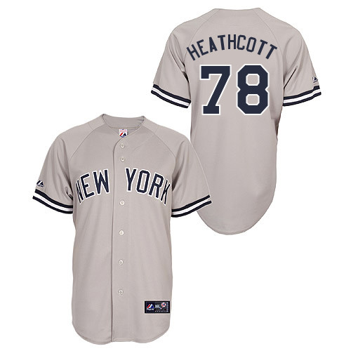 Slade Heathcott #78 Youth Baseball Jersey-New York Yankees Authentic Road Gray MLB Jersey